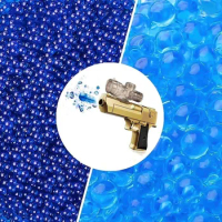 Gel Water Blaster Ammo Splat Gun Refill (7-8 mm,6 Packs), Blaster Bullets, Compatible with Gel Water Beads Gun Splatrball Orange