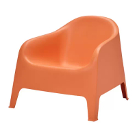 SKARPÖ 戶外扶手椅, 橘色, 81x79x71 公分