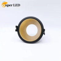 LED Downlights Recessed Round Black Gold Ceiling Spotlights Aluminum Alloy Cut Hole 75mm