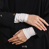 Nobby X Yutie Inaya Handsock Kaos Tangan Wanita Syar'i Bahan Polly Spandex Premium Putih
