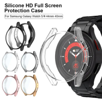 Protective Case For Samsung Galaxy Watch 5 44mm 40mm SM-R900 R910/Galaxy Watch 4 Silicone HD Full Screen Protection Cover Cases