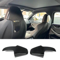 Real Dry Carbon Fiber Car Inner Seat Back Covers Trims For BMW G80 M3 F91 F92 F93 M8 F97 X3M F98 X4M 2020+ Back Seat Shell Trim