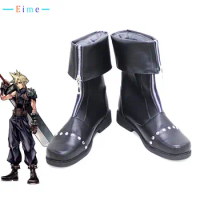 Cloud Strife Cosplay Shoes FF7 Cosplay Prop Halloween Carnival Boots PU Shoes Custom Made