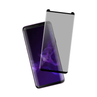 三星 Galaxy S8+ 高清防窺防刮玻璃鋼化膜手機保護貼 曲面黑(3入 S8+ 保護貼 S8+鋼化膜)