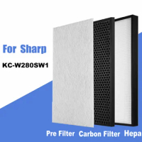 H13 HEPA And Deodorizing Filter for Sharp Air Purifier KC-W280SW1
