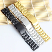 Large Size Strip Steel Watch Strap 22mm 24mm 26mm 28mm For Diesel DZ4318 DZ7396 DZ7401 Men's Wrist Metal Watch Band Bracelet