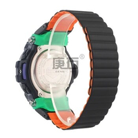 Silicone Double sided Magnetic watchband Strap for CASIO GBD-100