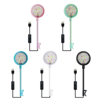 A Boutique  Small Aquarium Fish Bowl LED Light with USB Clip on for Plant Freshwater Aquarium Water 