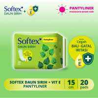 Softex Panty Liners Daun Sirih 20 Pads/Sheet Pembalut Wanita Ekstrak Daun Sirih