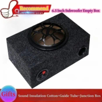 1Pcs DIY Car Audio Ultra-thin Box, 6.5 Inch Speaker Empty Wooden Box, Car Mounted Subwoofer Box, Single SpeakerEmpty Box