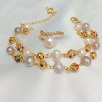 SET MUTIARA LOMBOK GELANG MUTIARA 2 LAYER