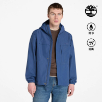 【Timberland 官方旗艦】男款藍色Benton防水外套(A695WEYO)