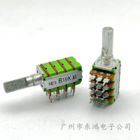 1 ALPHA Aihua RK12 4-link precision potentiometer B10K × 4. The half-axis length of innovative audio amplifier is 20mm