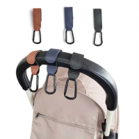 PU Leather Stroller Hook Wheelchair Pram Bag Hook Rotate 360 Degree Cart Organizer Accessories