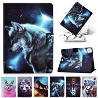Tablet Cover For Funda iPad Pro 11 2020 Case Color Wolf Fox Animal Leather Cover Coque For iPad Pro 11 Case 2020