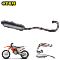 Motorcycle For KTM Exhaust Header Muffler Silencer Pipe SXF250/350/450 SXF250 PRADO/TROY LEE DESIGNS XCF250 RC4 R Accessories
