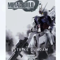 Bandai Gundam Model Kit Anime Figure Robot Spirits Metal Build Strike Gundam Genuine Model Action Toy Figure Toys For Children