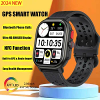 2024 New Men GPS Smartwatch 2.06inch AMOLED Display Built-in GPS &amp; Route Import Make/Receive Bluetooth Call Women's Smartwatch