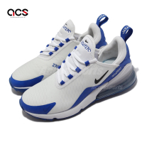 Nike 高爾夫球鞋 Air Max 270 Golf 男女鞋 氣墊 避震 鞋面防水 情侶款 運動訓練 白 藍 CK6483106