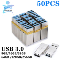 50PCS Wholesale Plug and play USB 3.0 High speed memory flash 8G 16GB 32GB 64GB 128G 256G U disk semi-finished chip pendrive DIY