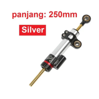 Steering Stabilizer 250mm Stang Ninja Motor Sport Balap 16 Level Kompresi Carbon Stainless Steel Pre