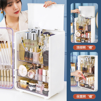 【小倉Ogula】桌上化妝品收納盒 透明可視化保養品多層分區收納箱 化妝箱