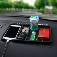 車用防滑墊車載手機支架耐高溫汽車內中控儀表臺多功能置物墊子