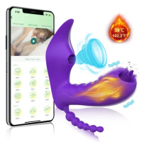 Bluetooth APP Dildo Heating Vibrator Female Wireless Remote Control Sucker Clitoris Stimulator Sex Toys for Women Couples Adults