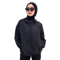 Jaket Parasut Olahraga Anti Air Sport Untuk Wanita Aktivitas Senam Jogging Gym Fitness