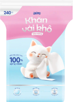 Khăn vải khô đa năng Animo (240 tờ)