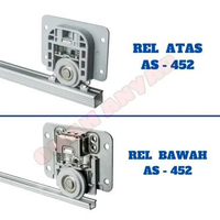 Rel Sliding SAJA SD AS 452 Lemari Pintu Sliding Slow Motion Huben 3 Meter