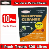 Injector Cleaner with Power Booster Octane Booster for Petrol and Diesel Fuel Economy Saver Fast Dissolving Increase Power MPG