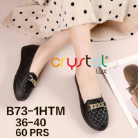Sepatu Wanita Korea Flatshoes Rantai Jelly | Sepatu Jelly Wanita Kekinian | Sepatu Kerja Flatshoes |