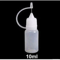Botol Jarum Henna 10ml 15ml 30ml Botol Tetes Kutek Kuku Lukis Presisi Aplikator Plastik Lentur Botol