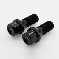 Jntitanti high quality Gr5 titanium wheel bolt hub screws M14*1.5*28mm (20 pieces)