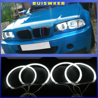 CCFL Angel Eyes Kit Warm White Halo Ring 131mm*4 For BMW E36 E38 E39 E46 (With Original Projector)