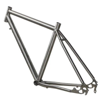 Titanium Alloy Bicycle Frames with Disc Brakes Road Bike Parts Travel Cycling Bike Accessories Customized Available