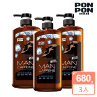 【澎澎MAN】咖啡因勁涼洗髮露-650g+30g(團購3入組)