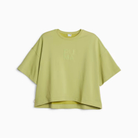 PUMA 短袖 短T T恤 上衣 女 流行系列Infuse 寬鬆 運動 休閒 短版 綠色 歐規(62144353)