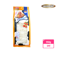 【Armonto】牛奶牛皮卷大包裝5吋-950G(寵物零食、狗狗鈣質、犬用點心、狗狗磨牙、耐咬、ARMONTO、阿曼特)