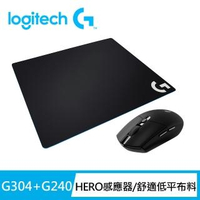 【Logitech G】G304 無線電競滑鼠(黑色)+G240布面滑鼠墊