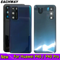 6.58" For Huawei P40 Pro Back Battery Cover P40Pro Rear Housing Door Case 6.51" New For Huawei P40 Battery Cover P40 Back Cover