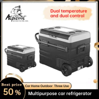 Alpicool TWW45 Solar Fridge and Freezer Portable Fridge Freezer Car Fridges with Battery and Wheels Outdoor Cooler