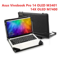 Laptop Case Cover for Asus Vivobook Pro 14 OLED M3401 / 14X OLED M7400 14 inch Notebook Sleeve Bag with Bracket