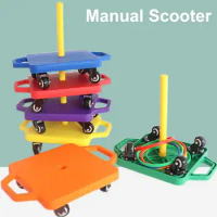 Scooter Board Universal Wheels Easy Control Plastic Premium Kids Manual Scooter for Kids