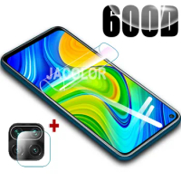 2in1 Hydrogel Film For Xiaomi Redmi Note 9 S 9S Pro 9Pro Water Gel Full Cover Screen Protector For Note9S Note9Pro Note9 600D