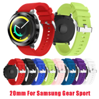 100pcs For Samsung Gear Sport 20mm watch band watch band Sport Soft Silicone watch strap Replacement Wristband Wrist Strap