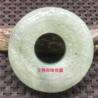 古玩岫玉吊墜工藝玉雕掛件古玉老玉復古玉佩腰墜玉器把件古董玉石