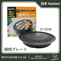 【Iwatani 岩谷】日本達人燒肉不沾烤肉盤 27.5CM 燒烤盤(CB-P-YPS原CB-P-Y2)