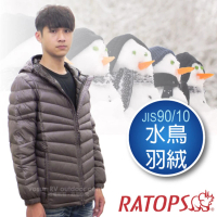 瑞多仕-RATOPS 男20丹超輕羽絨衣.羽絨外套.保暖外套.雪衣(RAD357 石墨色)